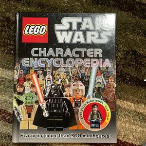 Lego Star Wars Character Encyclopedia by DK Hardcover w/Han Solo Mini Fig